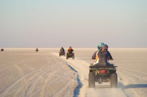 desert, quad, atv, motorcycle, botswana, sand, adventure, trip, outdoors, makgadikgadi, nature, the needle, savory